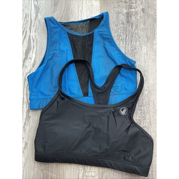 Body Glove Medium Sport Bra and Onzie Blue M/L lot of 2 - Picture 1 of 9